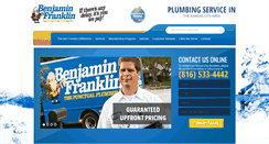 Desktop Screenshot of benfranklinplumbingkc.com